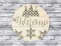 Unfinished DIY sign for crafters that you will receive.