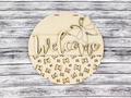 Unfinished DIY sign for crafters that you will receive.