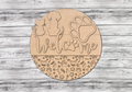 Unfinished DIY sign for crafters that you will receive.