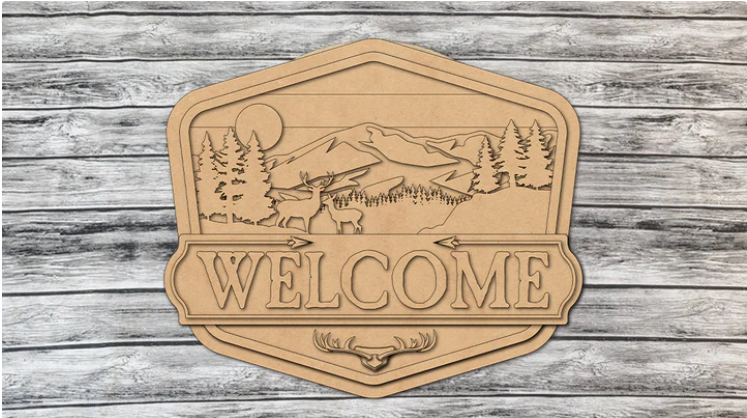 Unfinished DIY sign for crafters that you will receive.