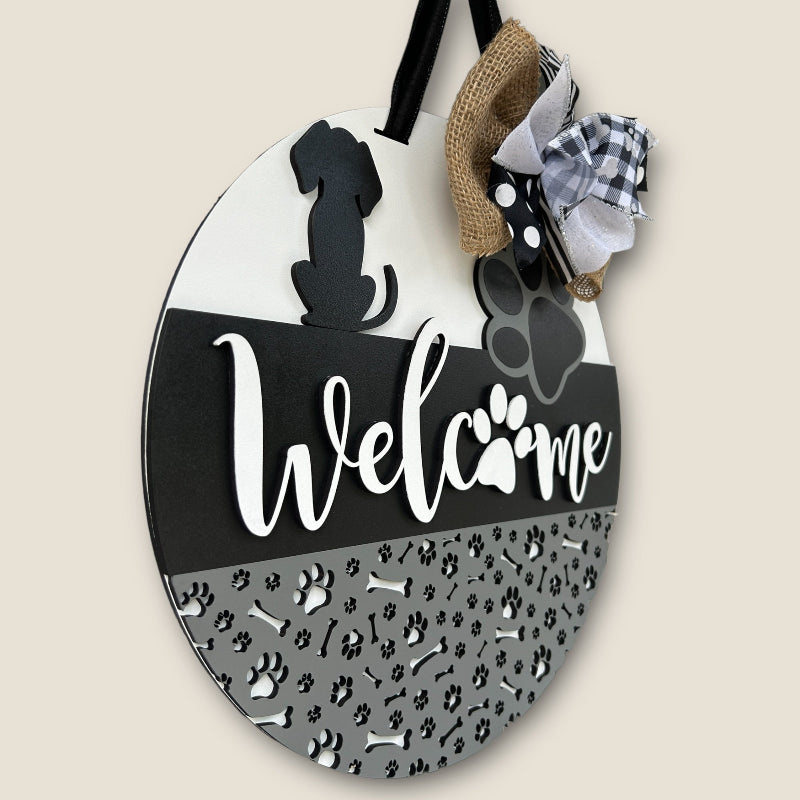 Showing the 3d layers of the finished sign.