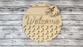 Unfinished DIY sign for crafters that you will receive.