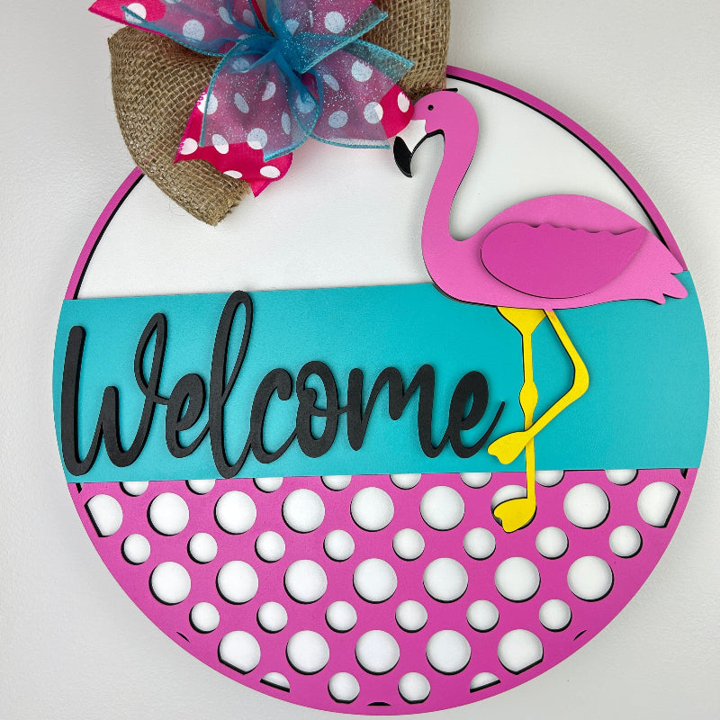 Sample finished version of the door sign.
