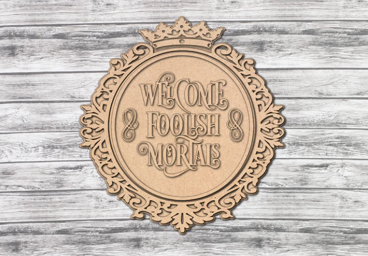 Unfinished DIY sign for crafters that you will receive.