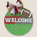 Football Welcome sign for a front door.