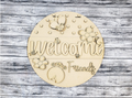 Unfinished DIY sign for crafters that you will receive.