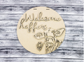 Unfinished DIY sign for crafters that you will receive.