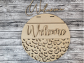 Unfinished DIY sign for crafters that you will receive.
