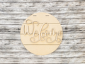 Unfinished DIY sign for crafters that you will receive.