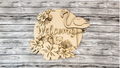 Unfinished DIY sign for crafters that you will receive.