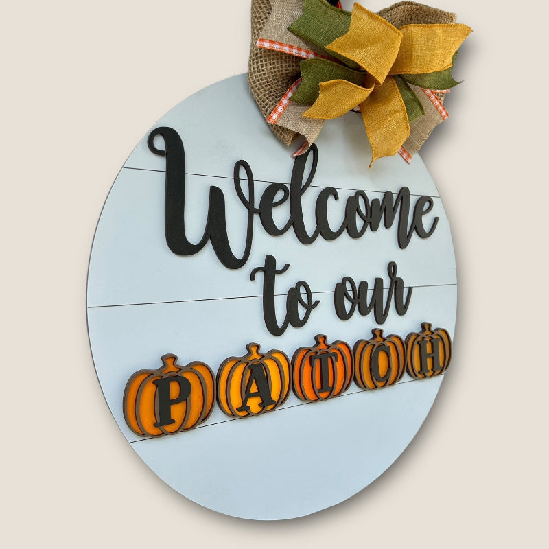 Showing the 3d layers of the finished sign.