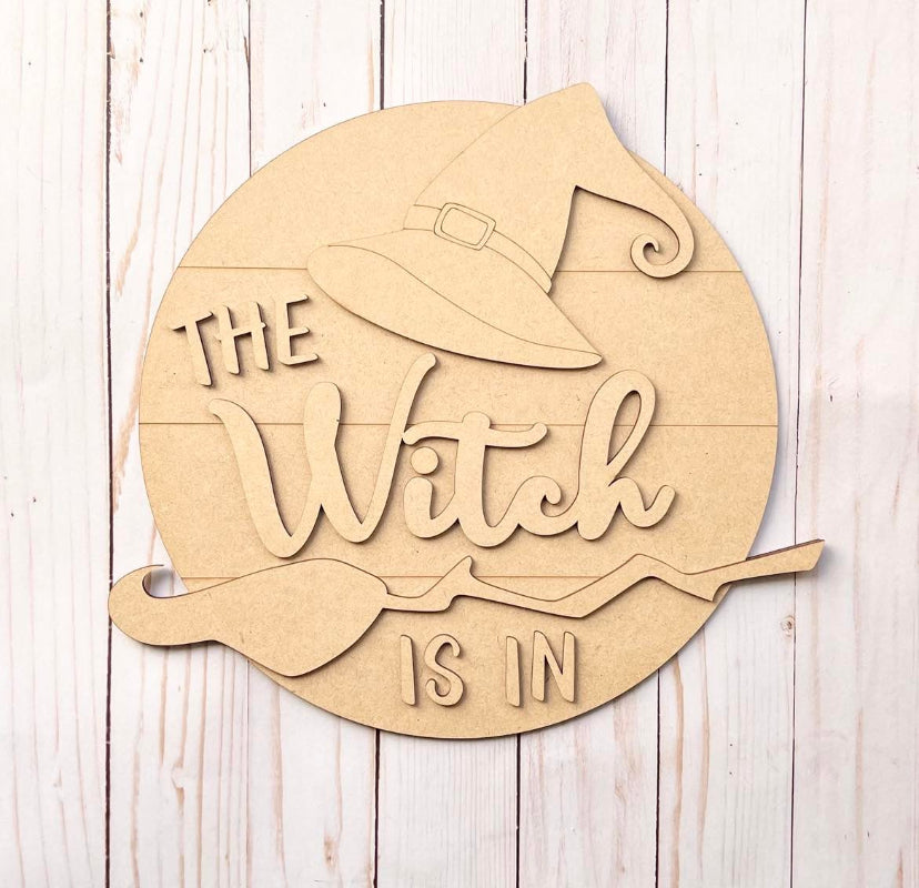 Unfinished DIY sign for crafters that you will receive.