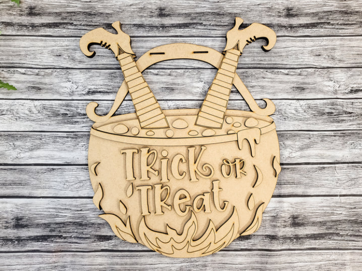 Unfinished DIY sign for crafters that you will receive.
